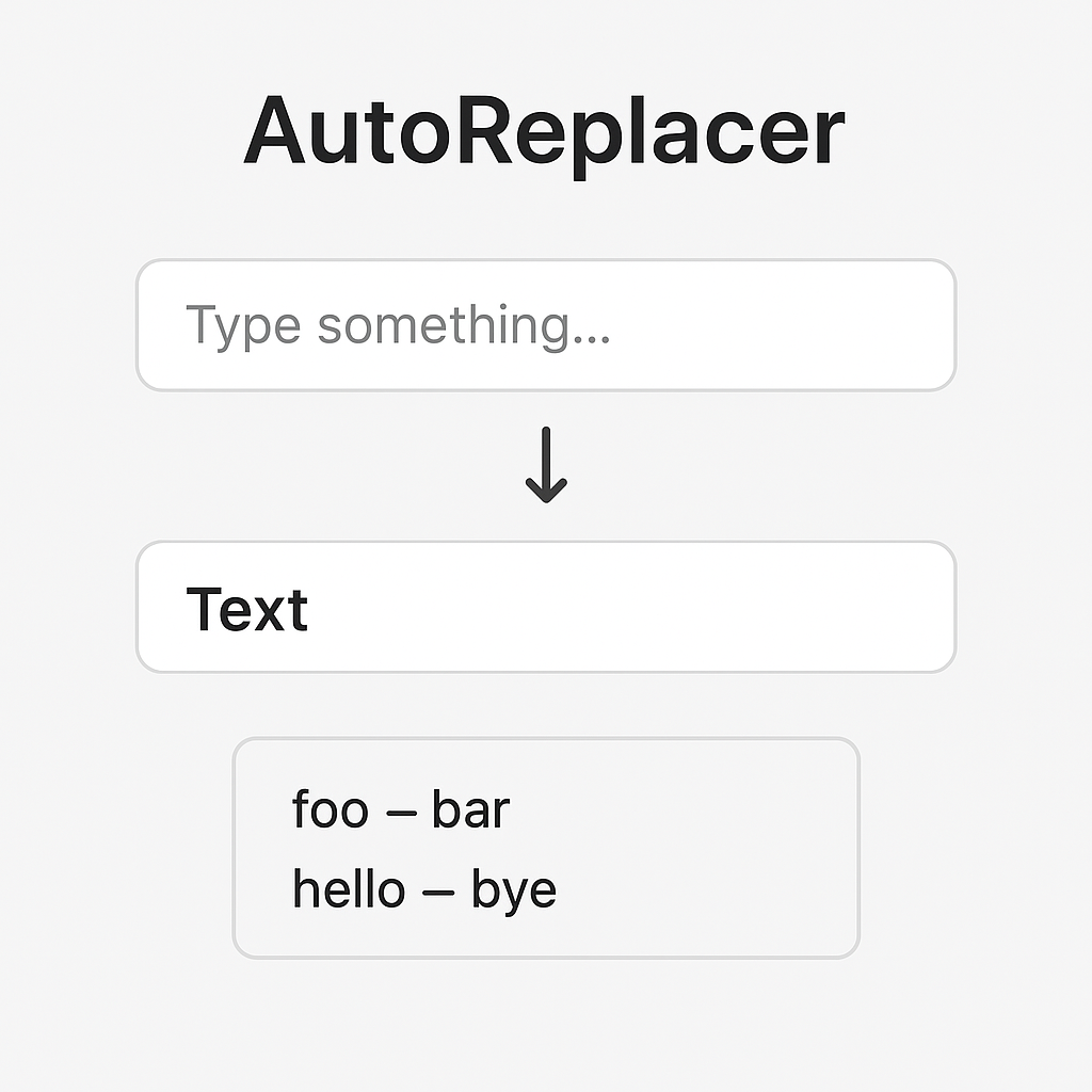 کامپوننت AutoReplacer